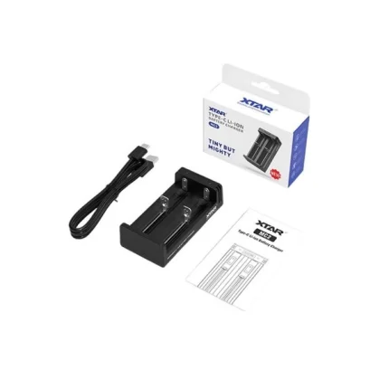 XTAR MC2 V2 φορτιστής USB-C δύο θέσεων για 18650 και άλλες μπαταρίες