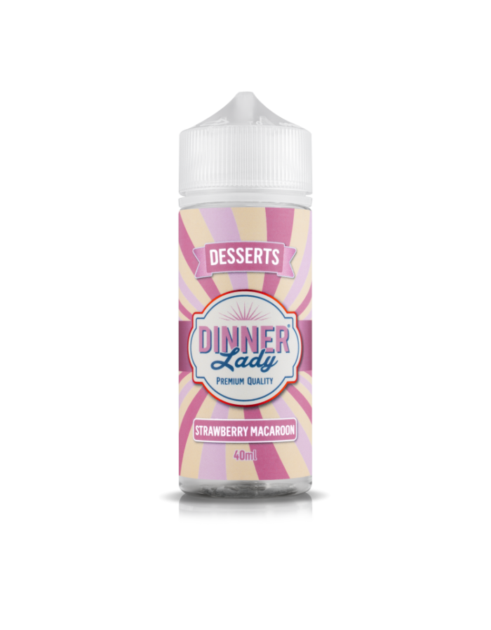 Dinner Lady - Strawberry Macaroon 40/120ml - Image 1