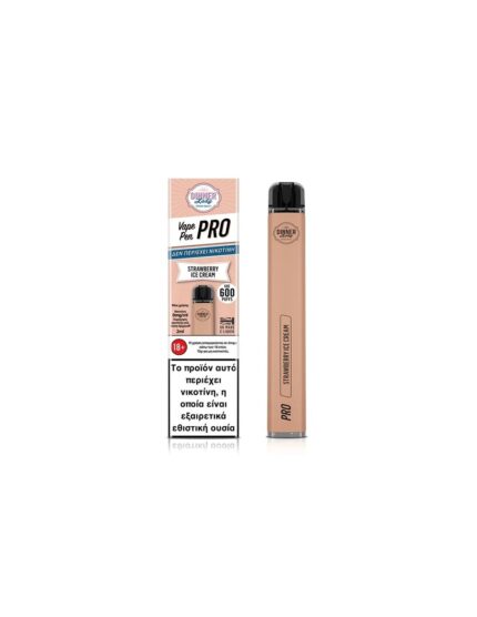 Dinner Lady - Vape Pen Pro Strawberry Ice Cream 2ml 00mg